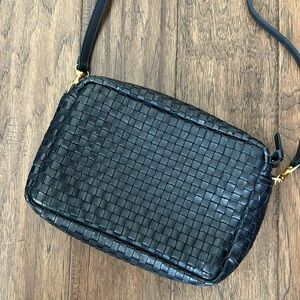 NWOT Clare V Marisol Navy Woven
